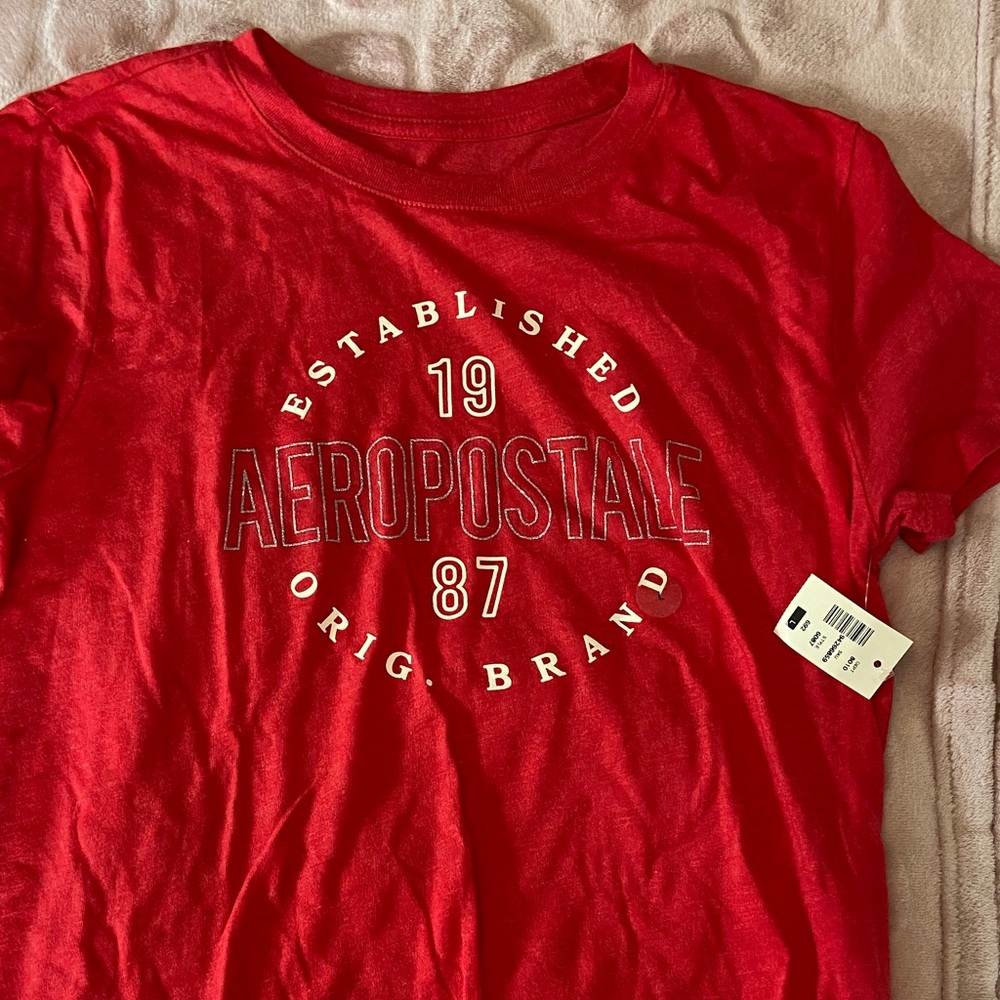 Aeropostale Bold Red Logo Tee